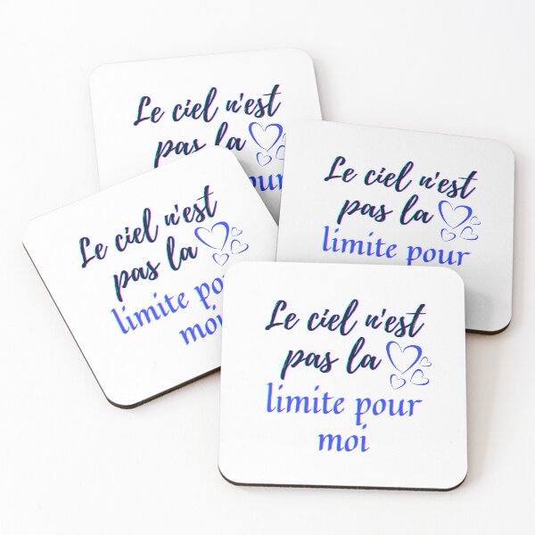 Item preview, Sky is not the limit for me - popular french quotes theme gifts (dark blue) designed and sold by RebelliousRosee.