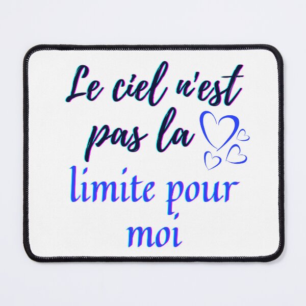 Item preview, Sky is not the limit for me - popular french quotes theme gifts (dark blue) designed and sold by RebelliousRosee.