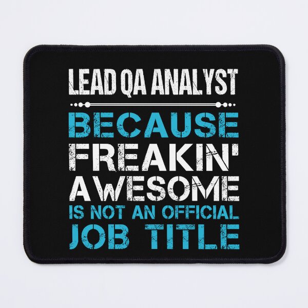 Aperçu de l'œuvre T-shirt Lead Qa Analyst - T-shirt génial pour un cadeau d'emploi créée et vendue par oetate4774.