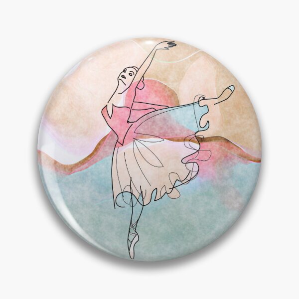 Item preview, Ballerina Watercolor Line Art  designed and sold by M-Infinite.