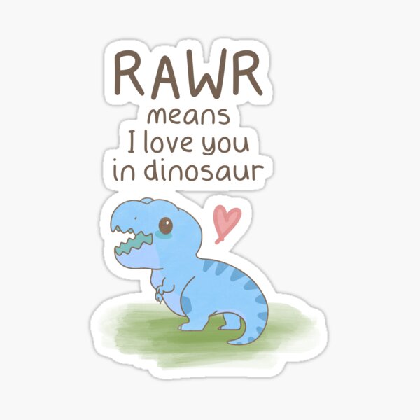 Roar means I love you in Dinosaur Pin by Lapeticrafter