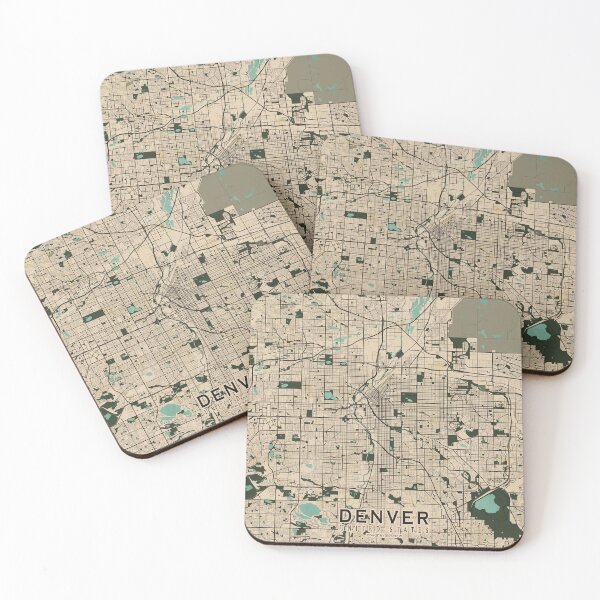 Item preview, Denver City Map of Colorado, USA - Vintage designed and sold by deMAP.