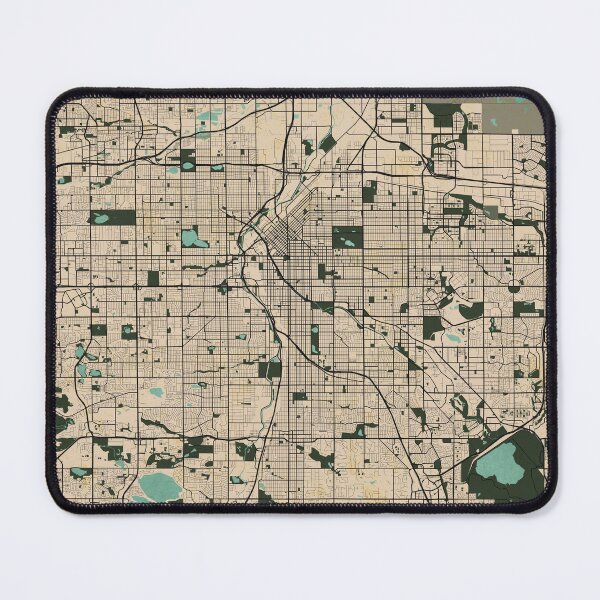 Item preview, Denver City Map of Colorado, USA - Vintage designed and sold by deMAP.