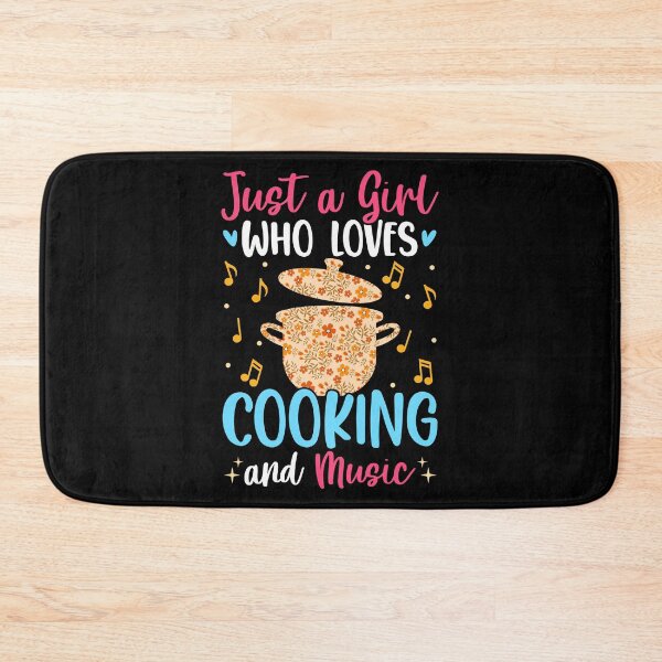 Item preview, Just A Girl Who Loves Music And Cooking Cook Chef Cooking designed and sold by 2blackcherries.