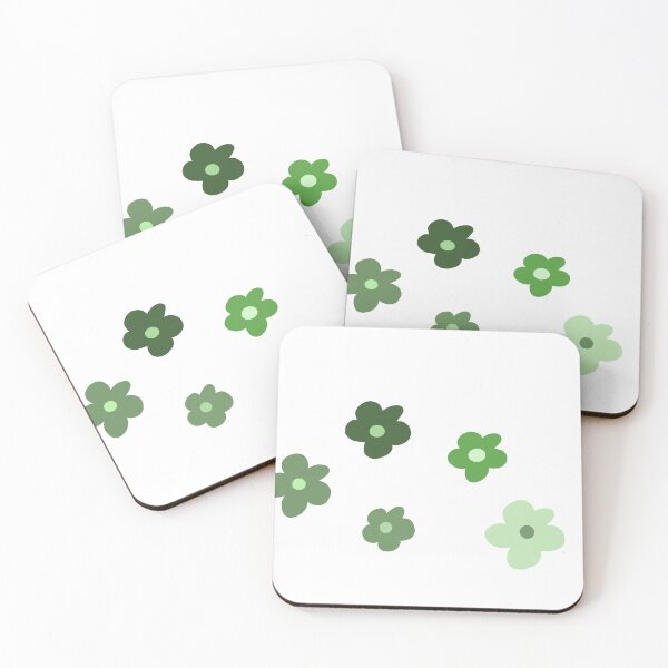 Item preview, Cute green flowers  designed and sold by ElizStickers.