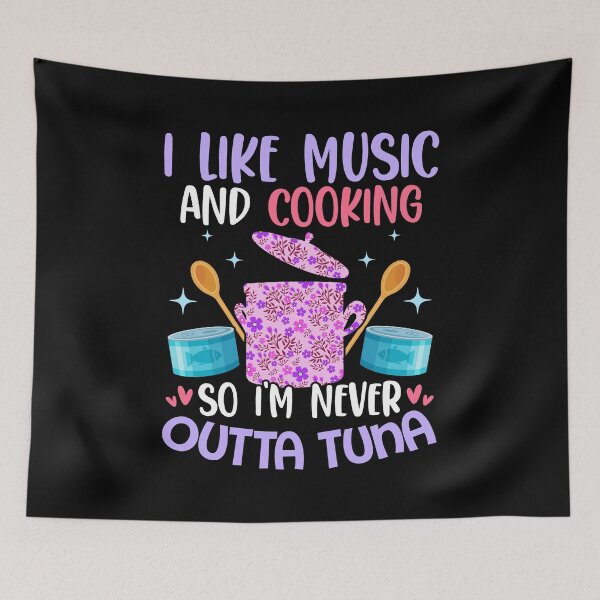 Item preview, Funny music cooking Cook Chef Cooking Baking Girl Women designed and sold by 2blackcherries.
