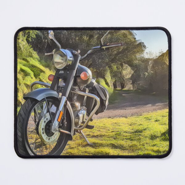 Item preview, Classic Battle Green Motorbike designed and sold by thekrakafaktri.