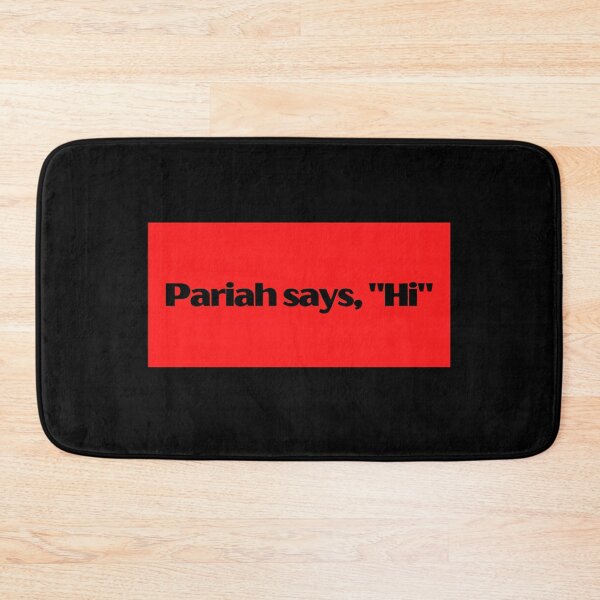 Item preview, Pariah Says, "Hi", Funny Quote, Social Outcast, On the Outside, Red designed and sold by Coralgb.