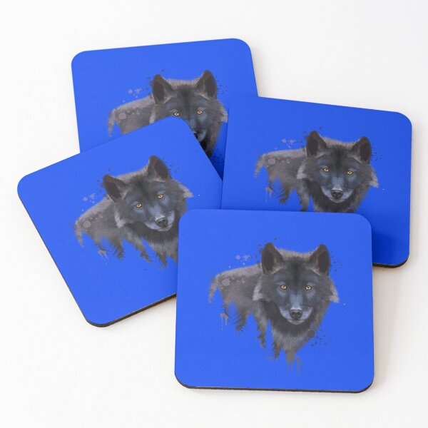 Item preview, Wolf Watercolor, Wolf Painting, Wolf Portrait, Wolf art, Wolf illustration Sticker designed and sold by AdamTorrez.