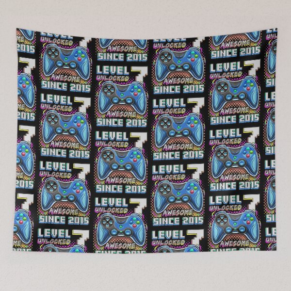 Item preview, Level 7 Unlocked Awesome 2015 Video Game 7th Birthday Boy designed and sold by Rosartistshop.