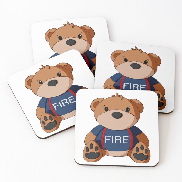 Item preview, Fireman Teddy Bear designed and sold by Alisha Ober Designs.