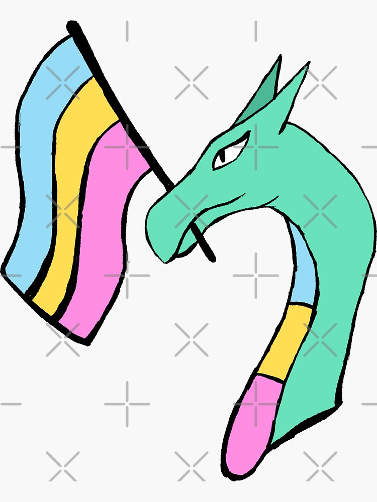 Pansexual Pride Flag Dragon Sticker By Irregular Life Redbubble 3281