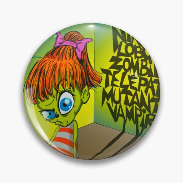 Item preview, Wolf Zombie Vampire Mutant Telepath Girl Sticker designed and sold by LeyreNavarrete.