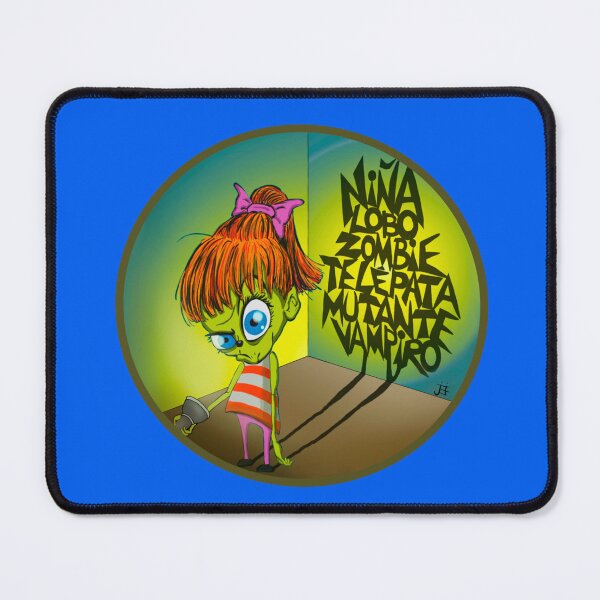 Item preview, Wolf Zombie Vampire Mutant Telepath Girl Sticker designed and sold by LeyreNavarrete.