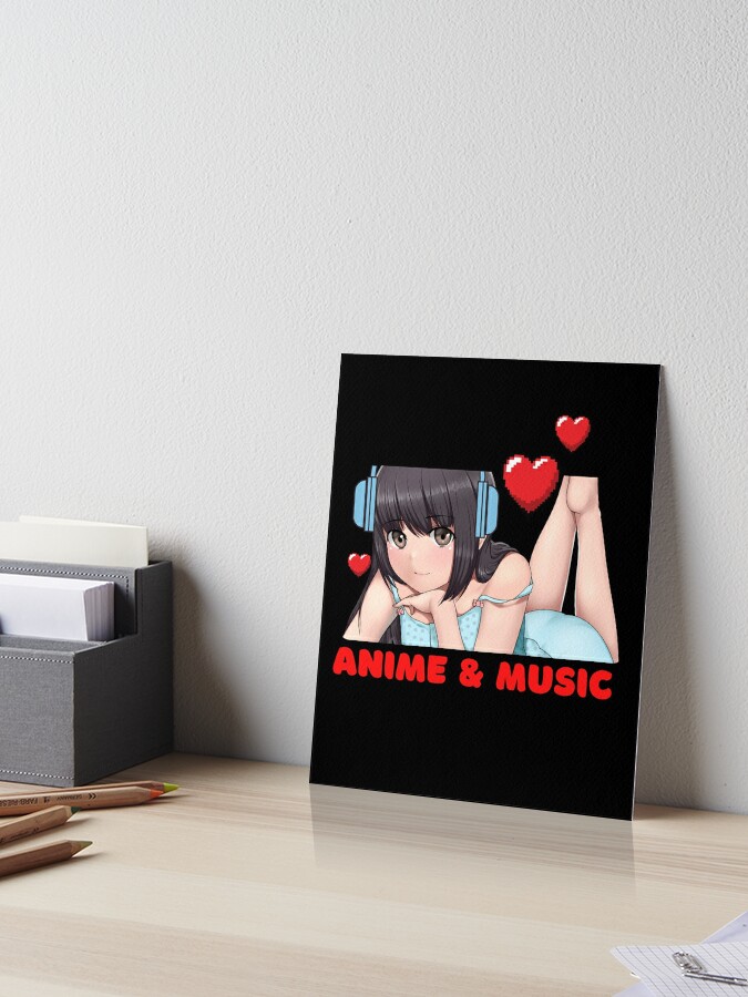 Short Hair Beauty Anime Art Board Print for Sale by Hap2U