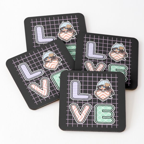 Item preview, Valentines LOVE aesthetic anime chibi gacha art designed and sold by Infdesigner.