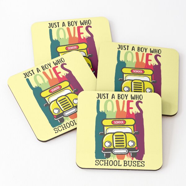 Item preview, Just a boy who loves school buses designed and sold by Benchamart.