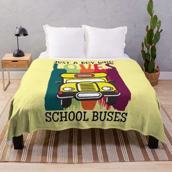 Item preview, Just a boy who loves school buses designed and sold by Benchamart.