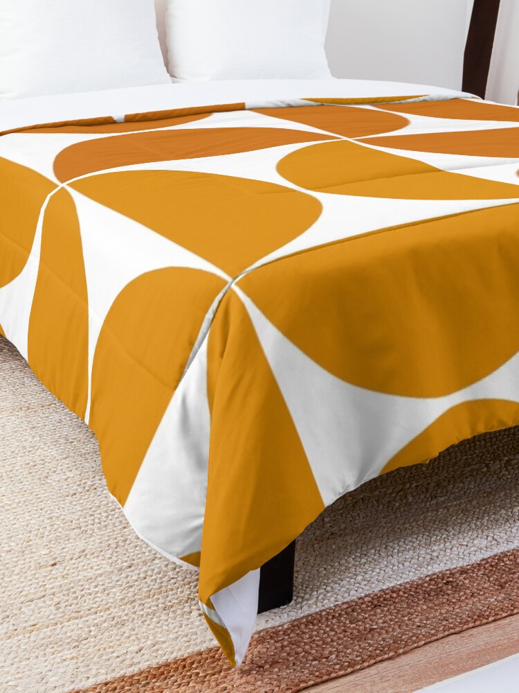 Alternate view of Sunshine mid century modern geometric shapes Comforter