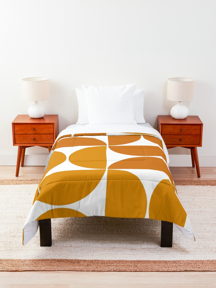 Alternate view of Sunshine mid century modern geometric shapes  Comforter