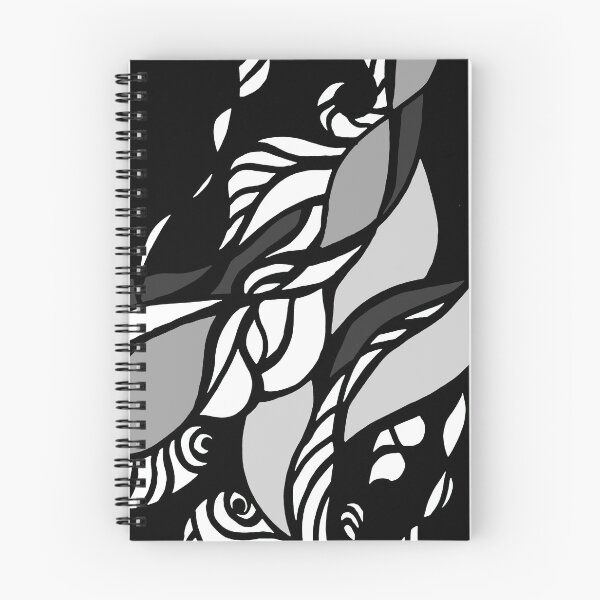 Item preview, Twisted-Abstract geometric shapes minimal illustration in black and white designed and sold by jeanyun48.