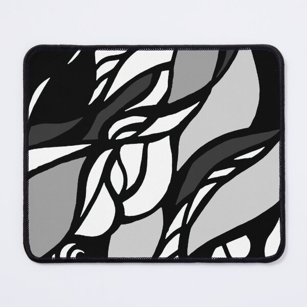 Item preview, Twisted-Abstract geometric shapes minimal illustration in black and white designed and sold by jeanyun48.