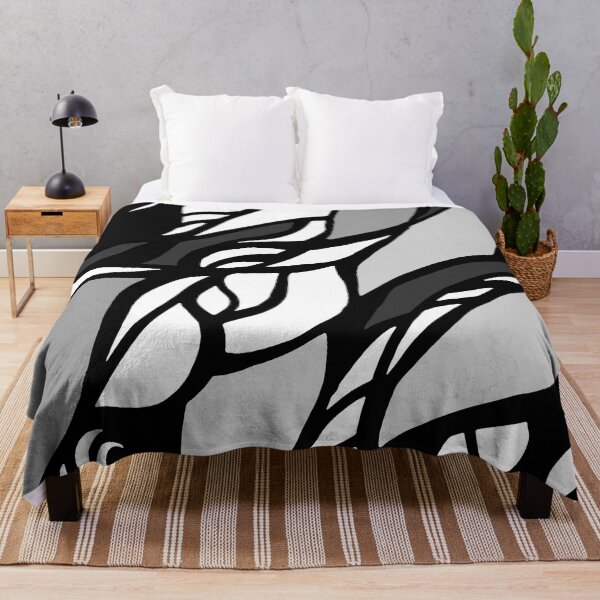 Item preview, Twisted-Abstract geometric shapes minimal illustration in black and white designed and sold by jeanyun48.