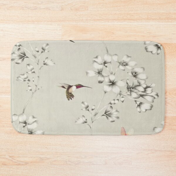 Item preview, Botanical Etchings & Hummingbirds Cream Background designed and sold by WearWolfDesigns.