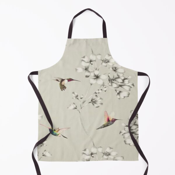 Item preview, Botanical Etchings & Hummingbirds Cream Background designed and sold by WearWolfDesigns.