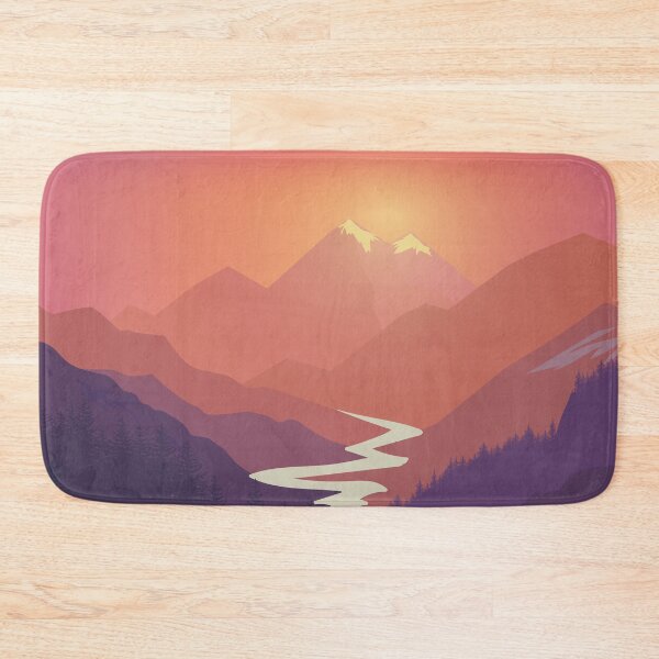 Item preview, Beautiful Golden Sunset And Mountains designed and sold by Vector Scout Lab.