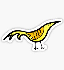 cartoon yellow bird Sticker