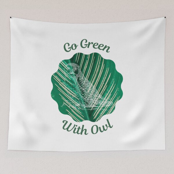 Item preview, Go Green With Owl designed and sold by kucingmaikan.