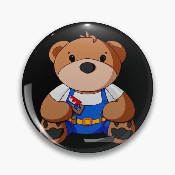 Artikelvorschau, Maler-Teddybär entworfen und verkauft von Alisha Ober Designs.