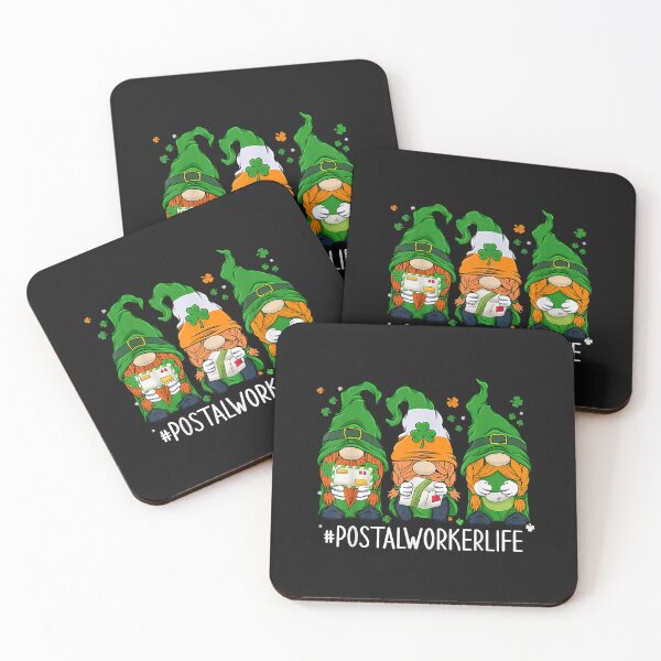 Item preview, Funny Postal Worker Life Gnomes Happy St Patricks Day designed and sold by Nena12312.