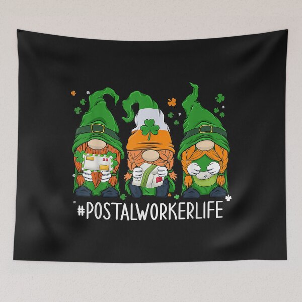 Item preview, Funny Postal Worker Life Gnomes Happy St Patricks Day designed and sold by Nena12312.