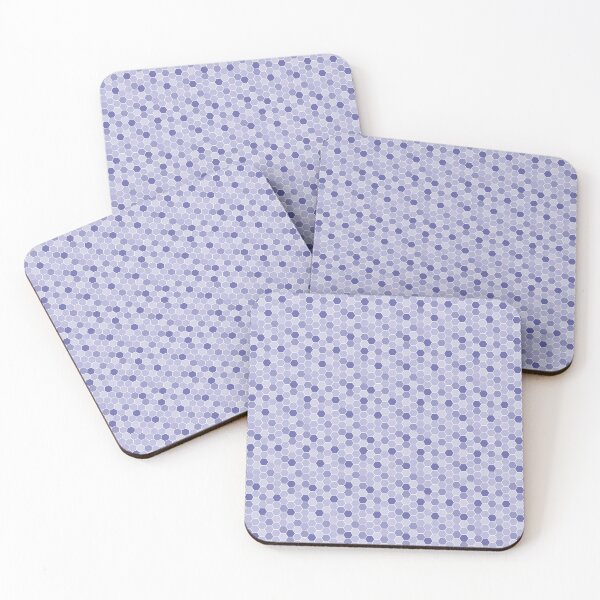 Item preview, Periwinkle Hexagon Repeat Pattern designed and sold by rhombusOnion.