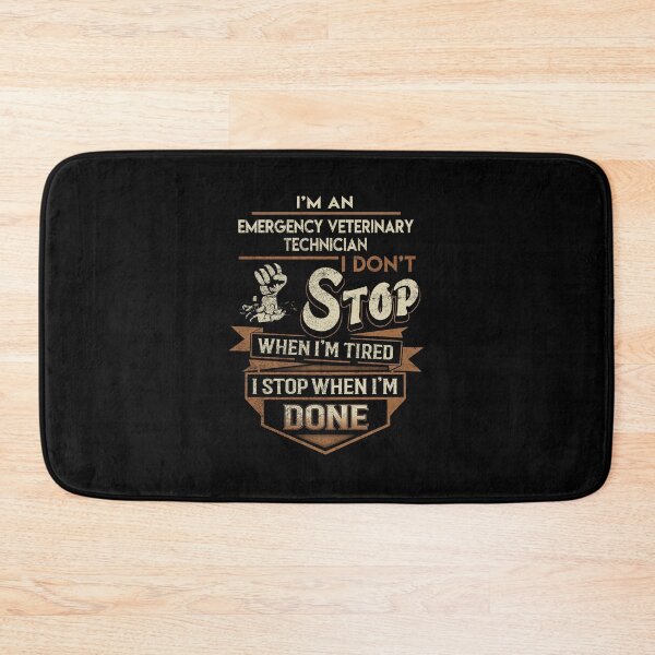 Item preview, Emergency Veterinary Technician T Shirt - I Stop When Done Job Gift Item Tee designed and sold by natalinedk.