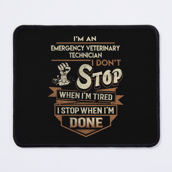 Item preview, Emergency Veterinary Technician T Shirt - I Stop When Done Job Gift Item Tee designed and sold by natalinedk.