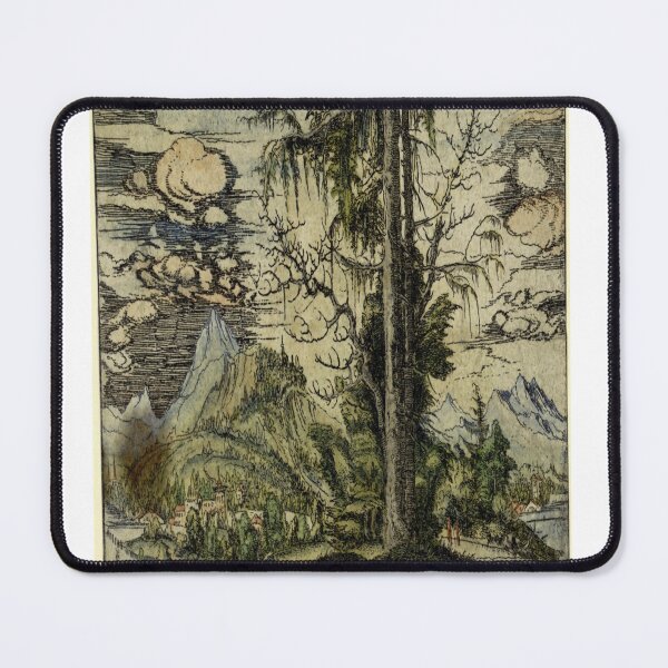 Item preview, Albrecht Altdorfer Landscape with a Double Spruce in the Foreground 1520. designed and sold by Vitage-Art45.