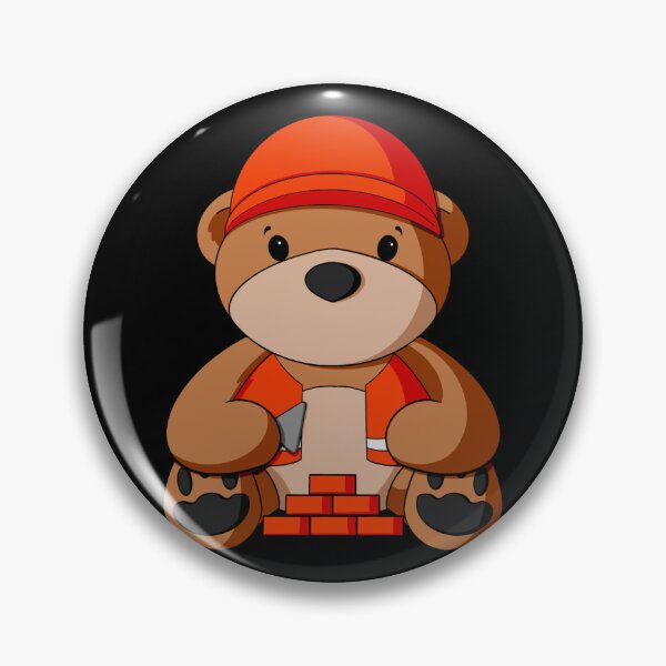 Item preview, Bricklayer Teddy Bear designed and sold by Alisha Ober Designs.
