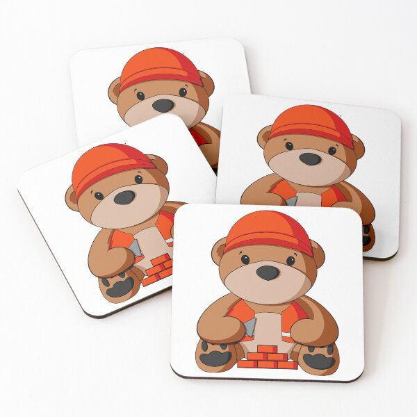 Item preview, Bricklayer Teddy Bear designed and sold by Alisha Ober Designs.