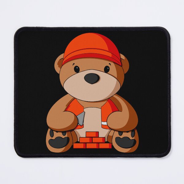 Item preview, Bricklayer Teddy Bear designed and sold by Alisha Ober Designs.