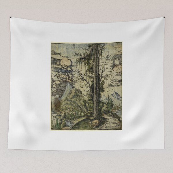 Item preview, Albrecht Altdorfer Landscape with a Double Spruce in the Foreground 1520. designed and sold by Vitage-Art45.