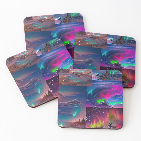 Item preview, Northern lights collage designed and sold by FlyingSprinkles.