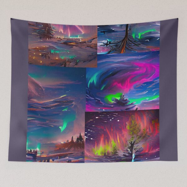 Item preview, Northern lights collage designed and sold by FlyingSprinkles.