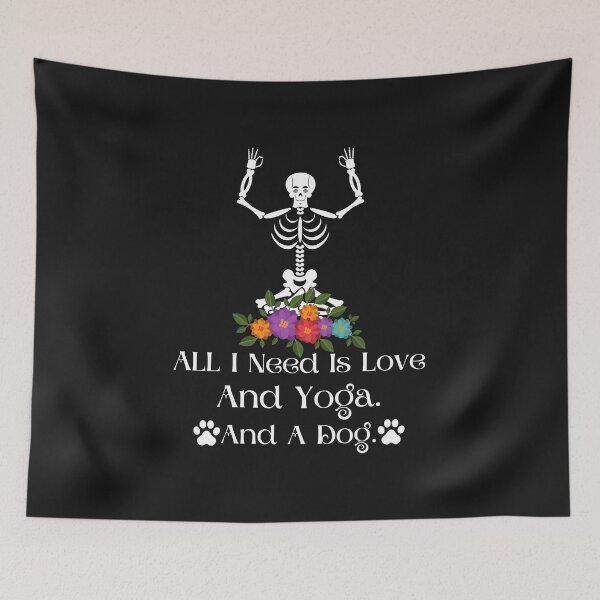 Item preview, All I Need Is Love And Yoga And A Dog designed and sold by Issa ★★★★★.