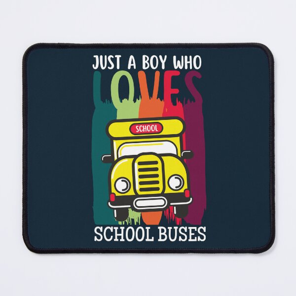 Item preview, Just a boy who loves school buses designed and sold by Benchamart.