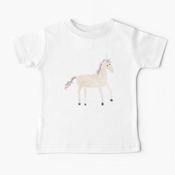 Unicorn Pattern on Pastel Purple Baby T-Shirt