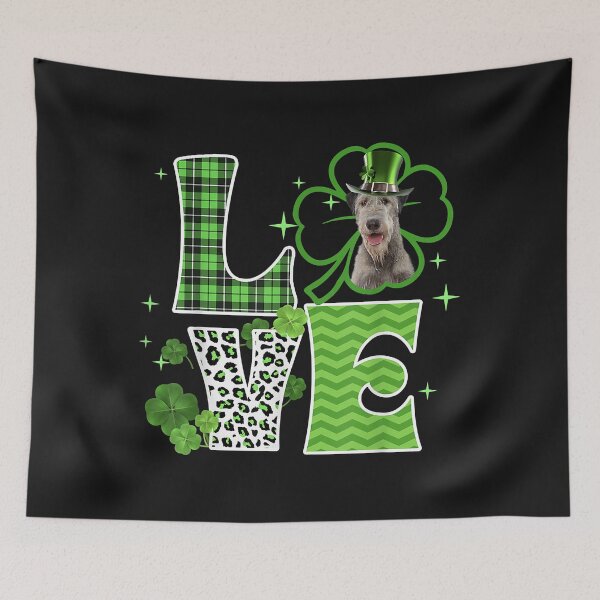 Item preview, Irish Wolfhound Shamrock Lucky Clover Irish St Patricks Day designed and sold by Nena12312.