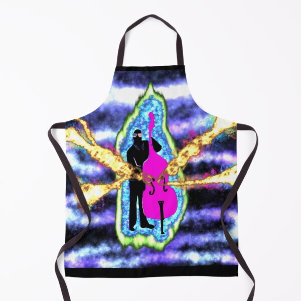 Item preview, Double Bass Player On Fire designed and sold by MottoDigging.
